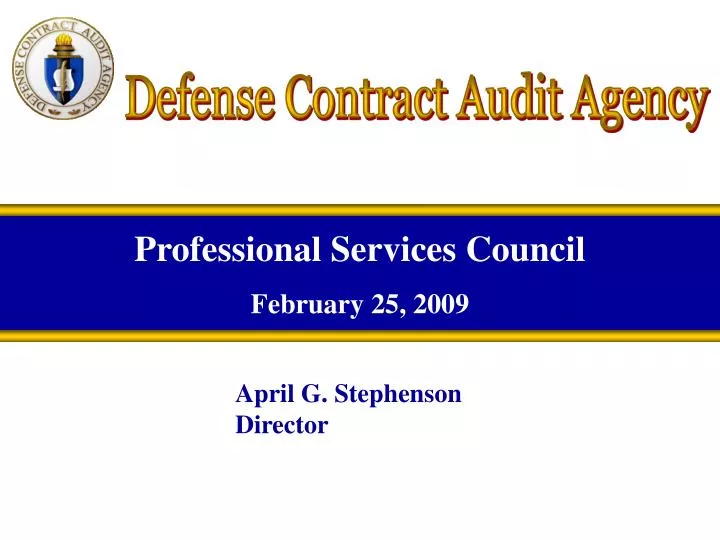 professional services council february 25 2009