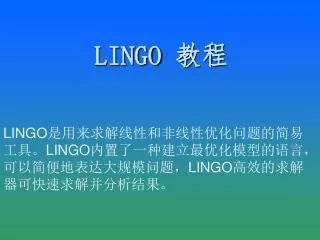 lingo