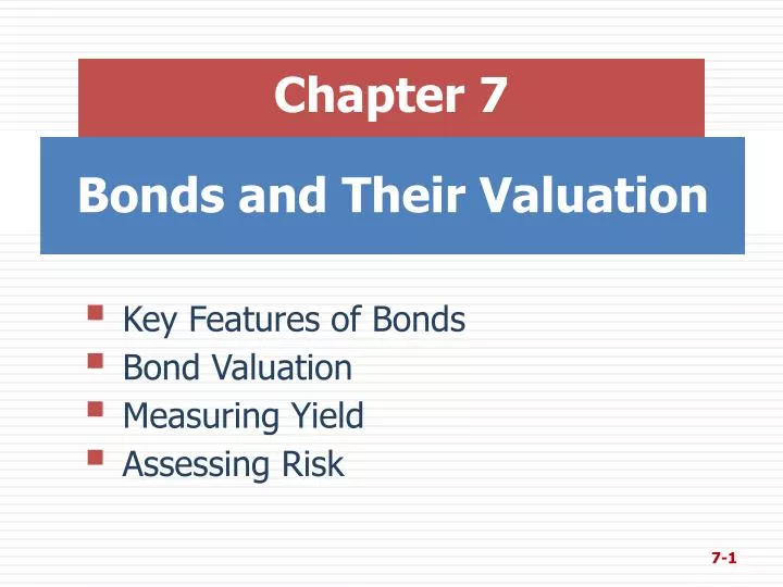 bonds and their valuation