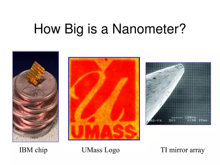 how big is a nanometer