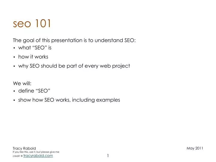 seo 101