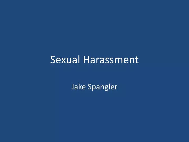 sexual harassment