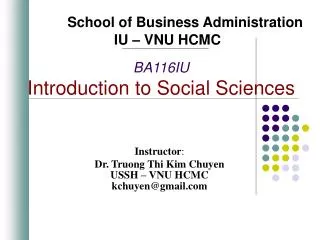 BA116IU Introduction to Social Sciences