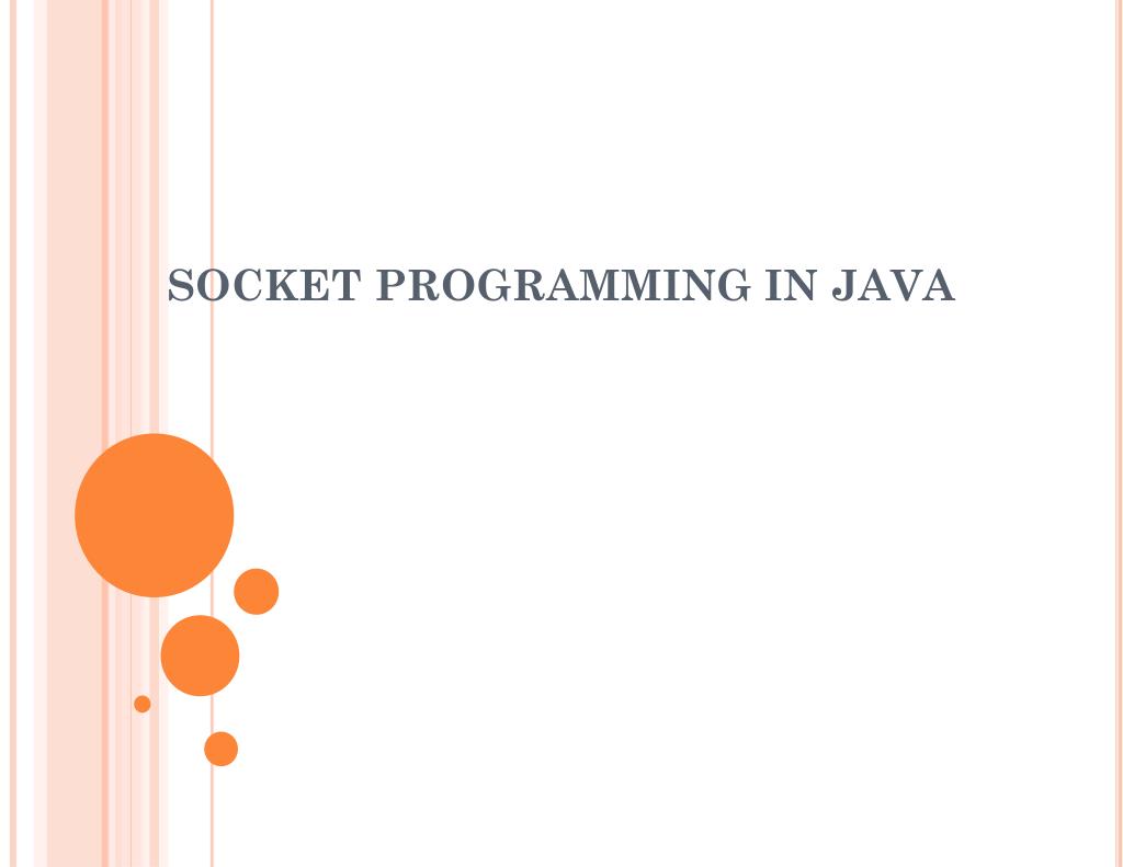 PPT - SOCKET PROGRAMMING IN JAVA PowerPoint Presentation, free download ...