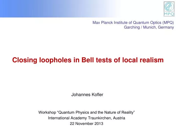 closing loopholes in bell tests of local realism