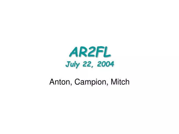 ar2fl july 22 2004