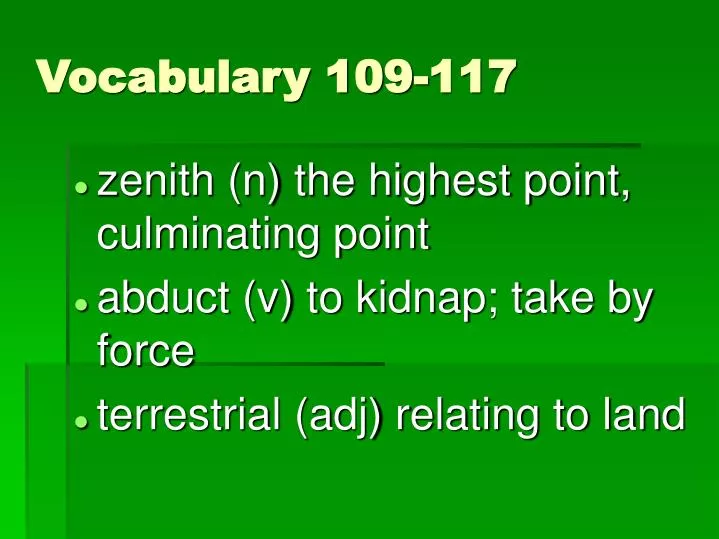 vocabulary 109 117