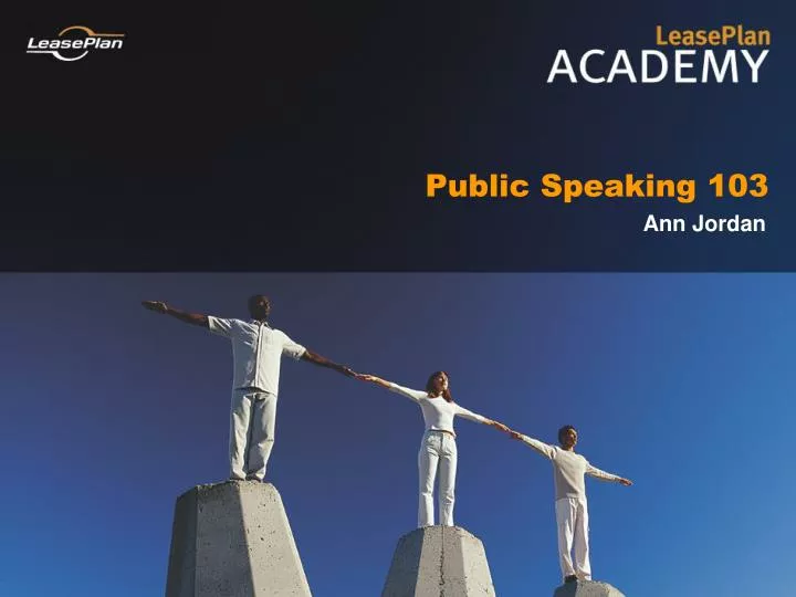 public speaking 103