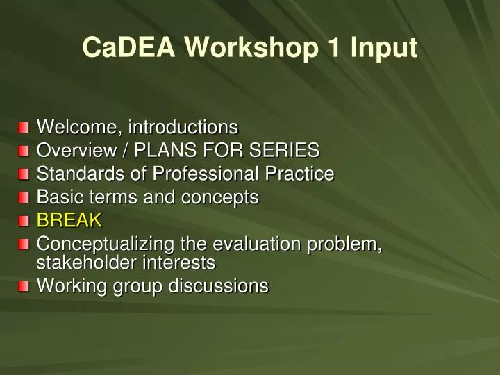 cadea workshop 1 input