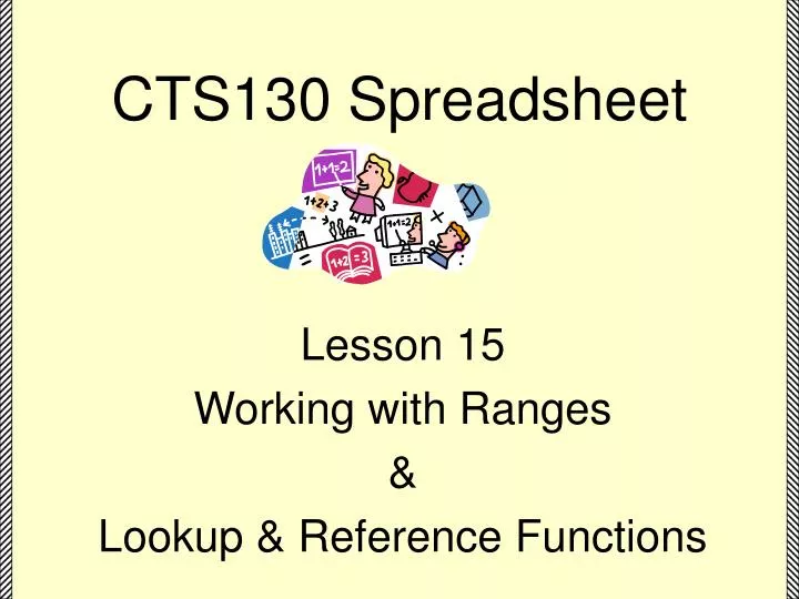 cts130 spreadsheet
