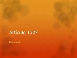 art culo 132