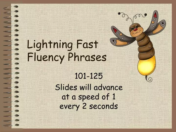 lightning fast fluency phrases