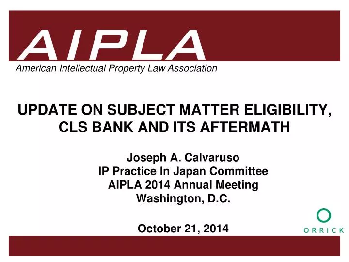 update on subject matter eligibility cls bank and its aftermath