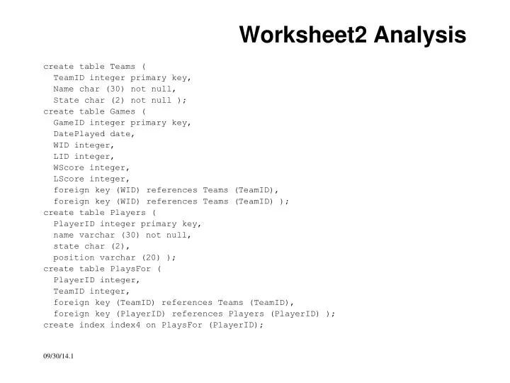 worksheet2 analysis