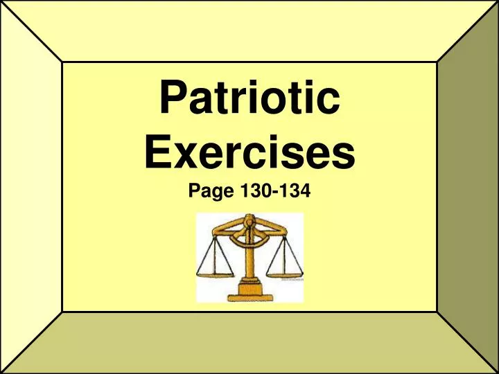 patriotic exercises page 130 134