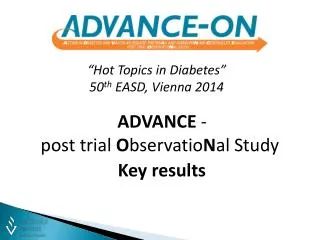 ADVANCE - post trial O bservatio N al Study Key results