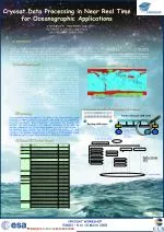 Cryosat Data Processing in Near Real Time for Oceanographic Applications - slide 1