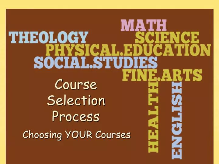 choosing your courses