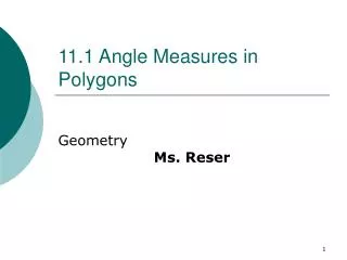 11 1 angle measures in polygons