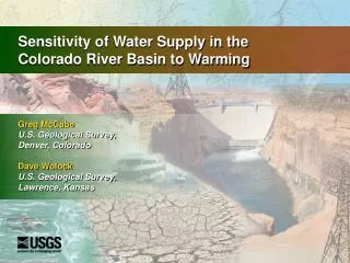 Sensitivity of Water Supply in the Colorado River Basin to Warming