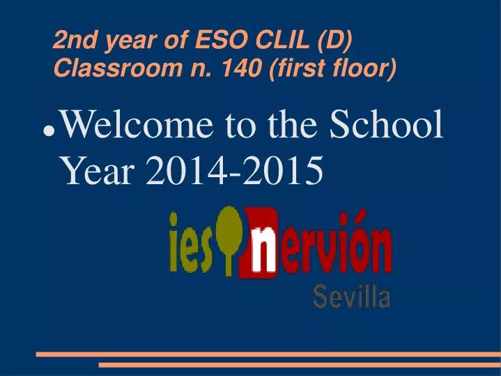 2nd year of eso clil d classroom n 140 first floor
