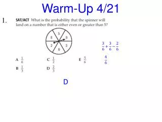 Warm-Up 4/21