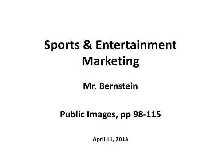 sports entertainment marketing