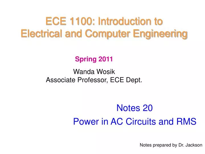 ece 1100 introduction to electrical and computer engineering