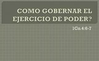 como gobernar el ejercicio de poder