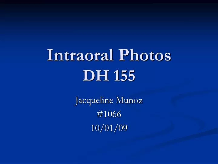 intraoral photos dh 155