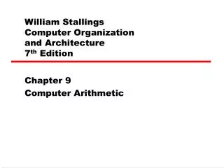 William Stallings Computer Organization and Architecture 7 th Edition