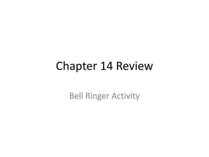 chapter 14 review