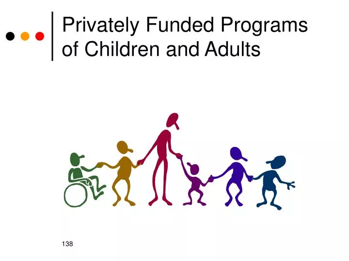 privately funded programs of children and adults