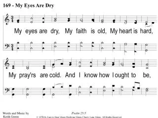 1 my eyes are dry