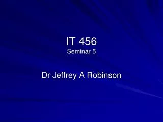 it 456 seminar 5