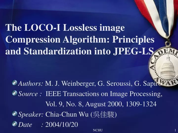 the loco i lossless image compression algorithm principles and standardization into jpeg ls