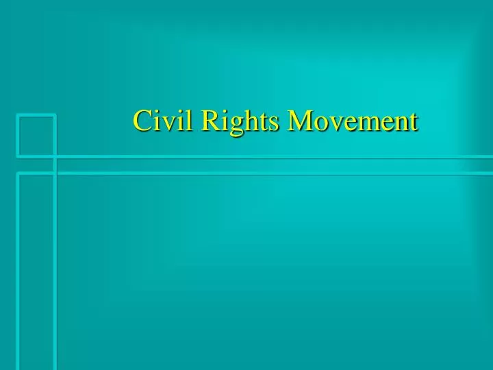 civil rights movement