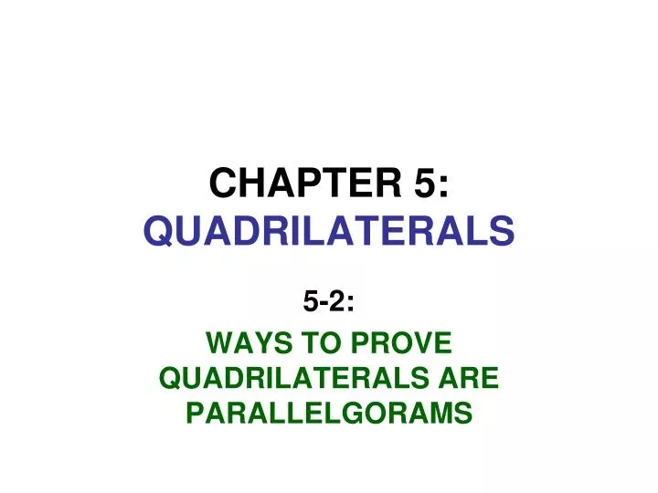 chapter 5 quadrilaterals
