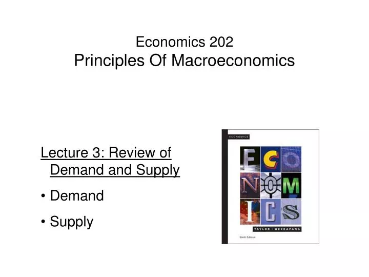 economics 202 principles of macroeconomics