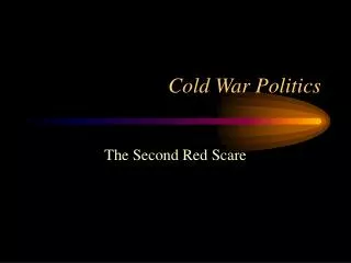 Cold War Politics