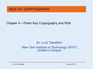 dr lo ai tawalbeh new york institute of technology nyit jordan s campus