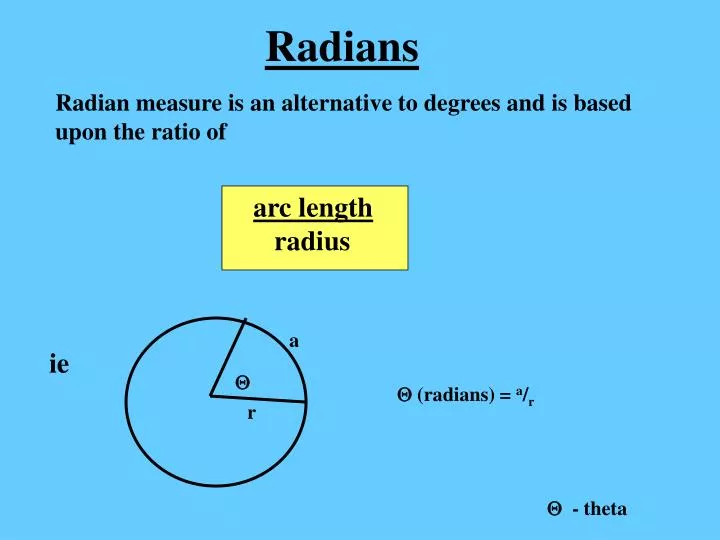 radians