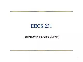 EECS 231