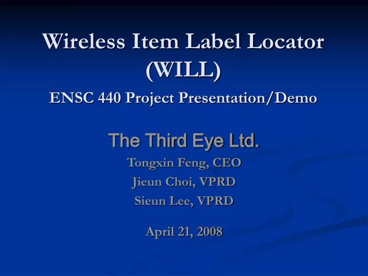 wireless item label locator will