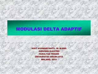 modulasi delta adaptif