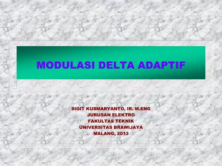 modulasi delta adaptif