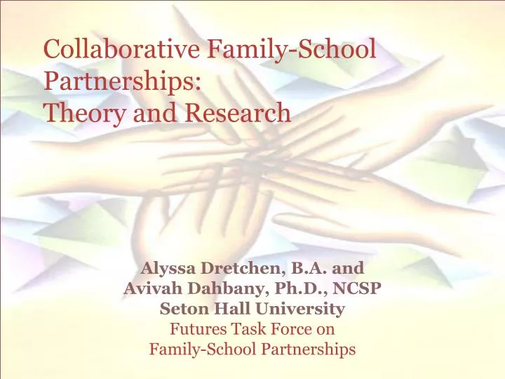 collaborative family school partnerships theory and research