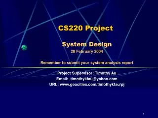 CS220 Project