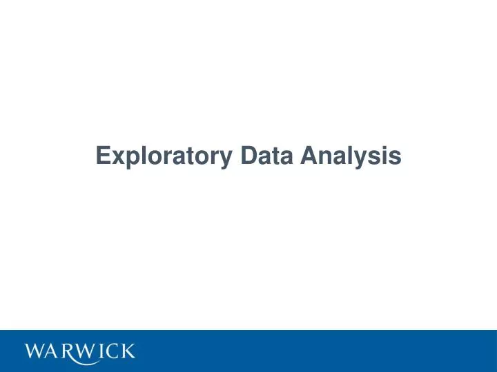 exploratory data analysis
