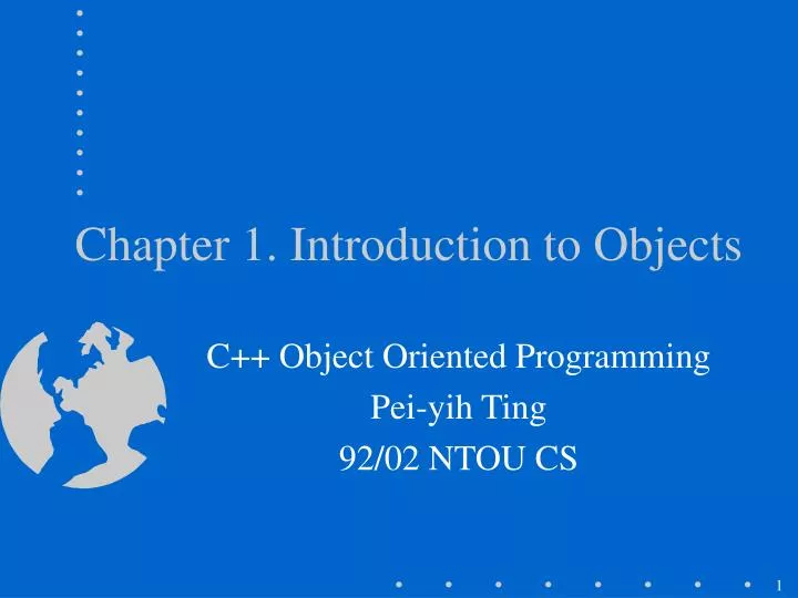 chapter 1 introduction to objects